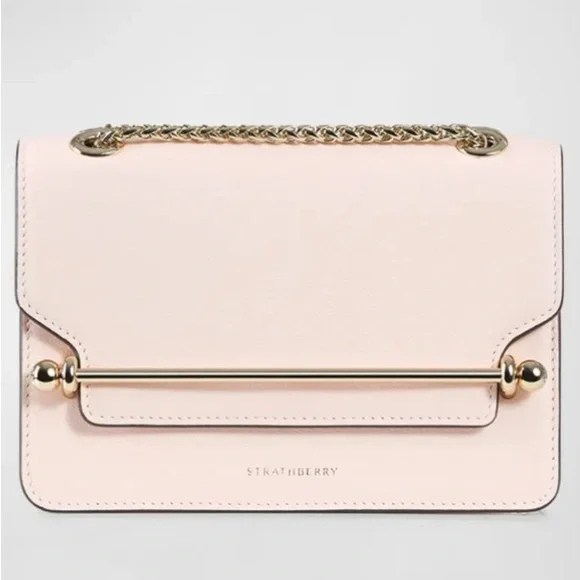 Strathberry East West Mini in Soft Pink - Picture 3 of 10